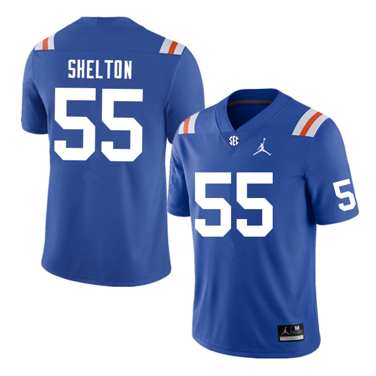 Men #55 Antonio Shelton Florida Gators College Football Jerseys Sale-Throwback - Click Image to Close